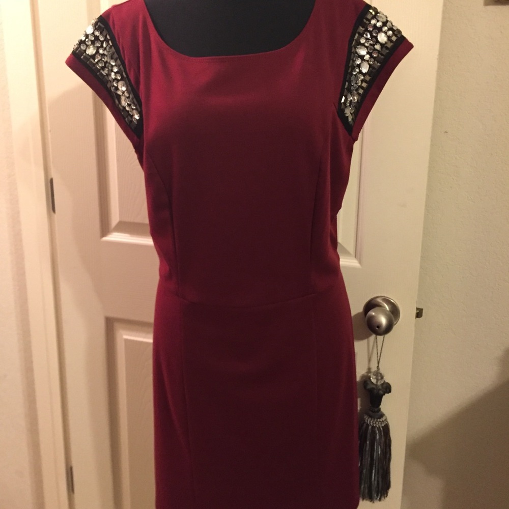 Knit Dress with Jewels